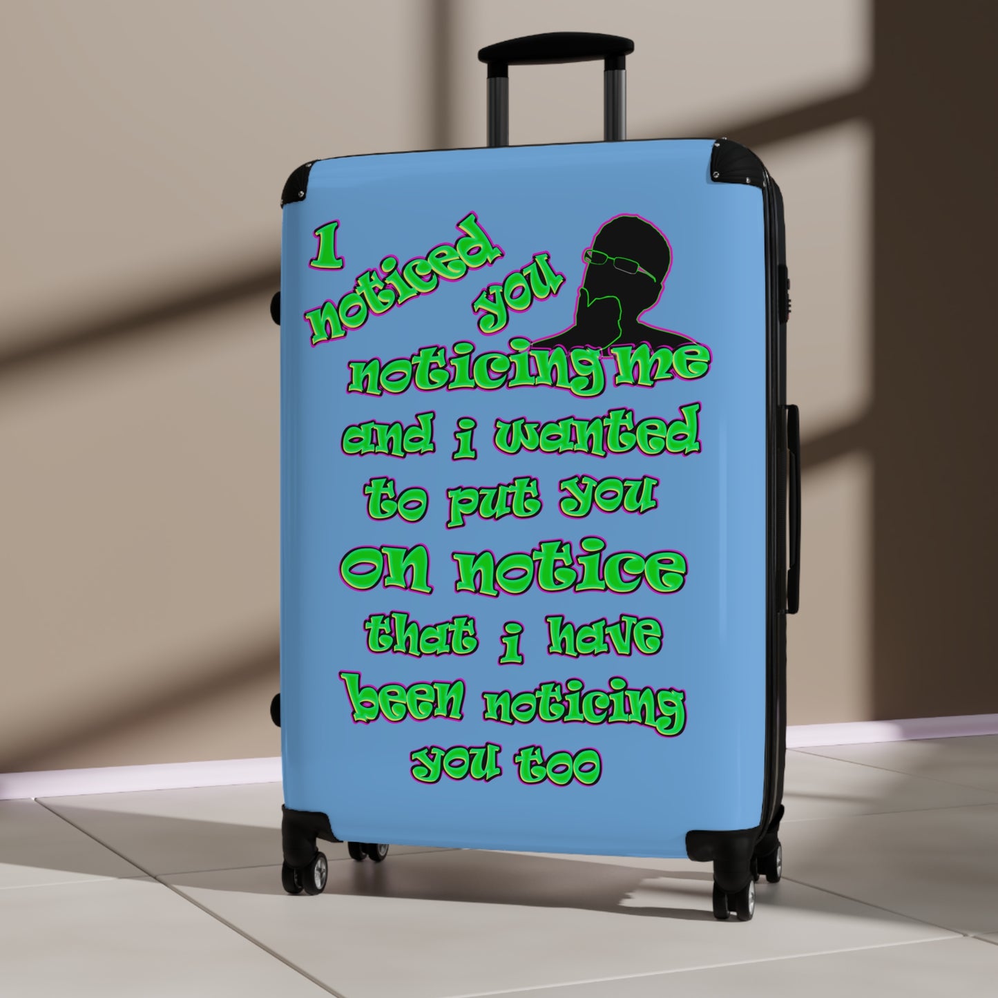 noticed you noticing - Suitcase (light blue)