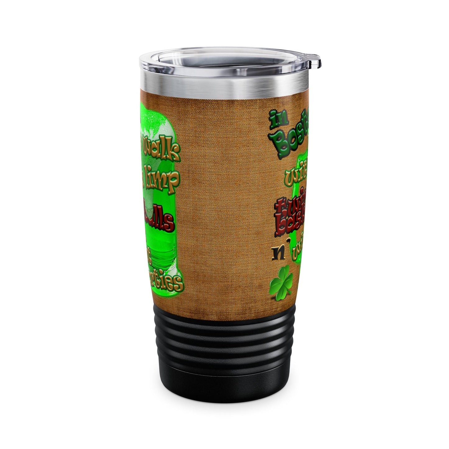 celtics logo - Ringneck Tumbler, 20oz (brown papyrus)