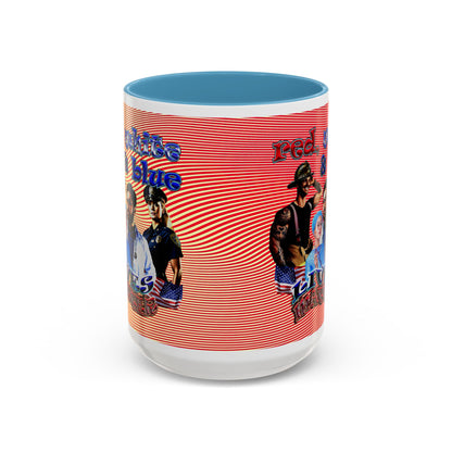 rw&b lives matter - Accent Mug (yellow-orange wave)