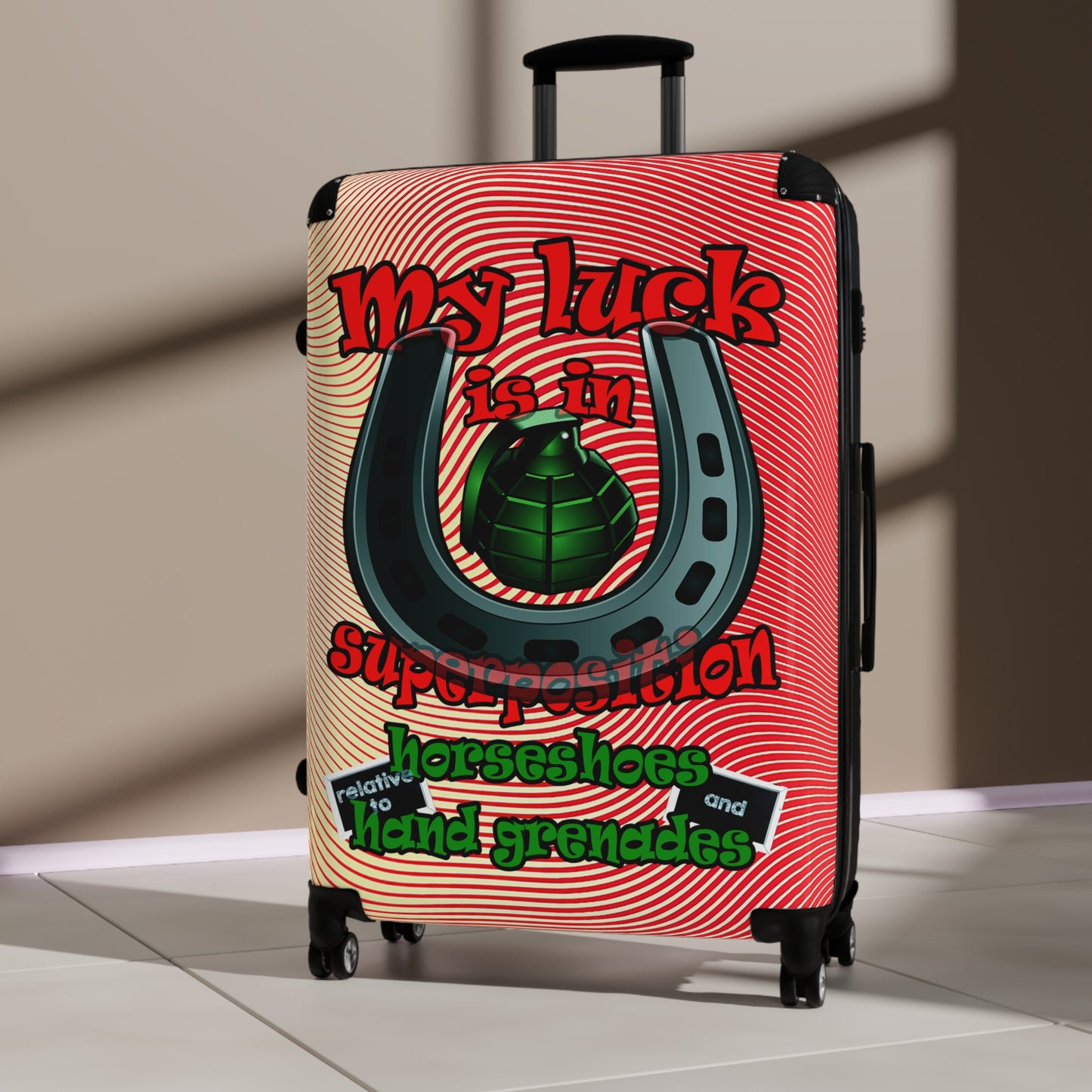 my luck - Suitcase (yellow-orange wave)
