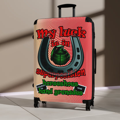 my luck - Suitcase (yellow-orange wave)