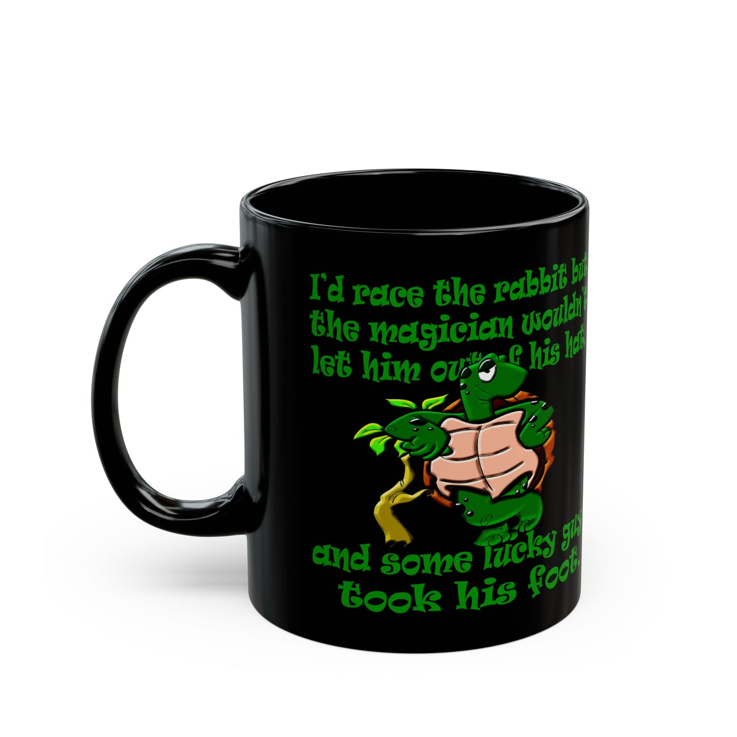 turtle race - Black Mug (black)