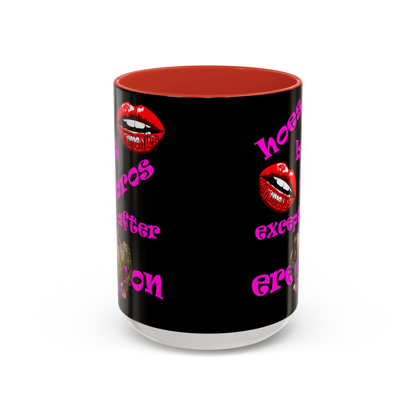 hoes b4 bros - Accent Mug (black)
