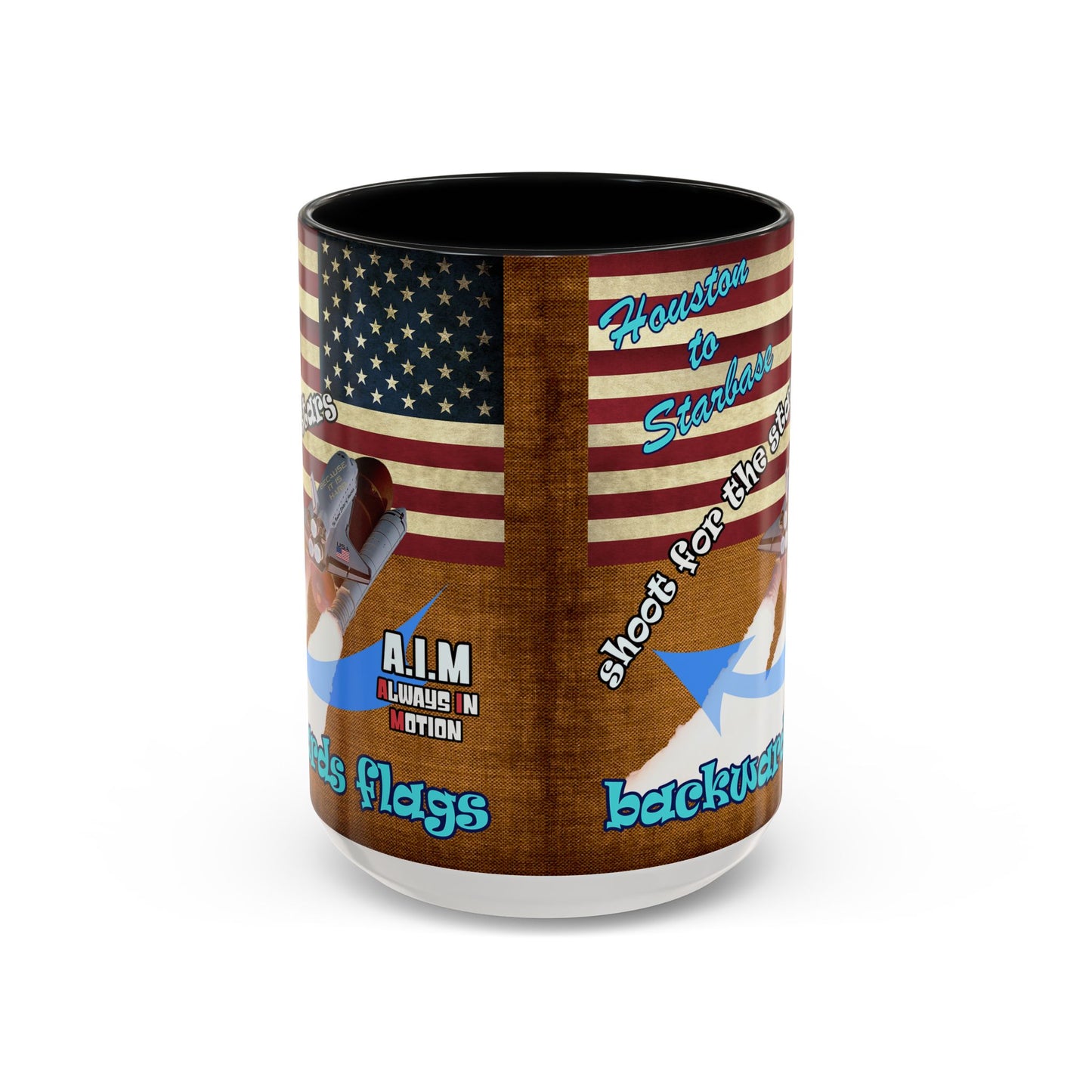 shoot for the stars - Accent Mug (brown papyrus)