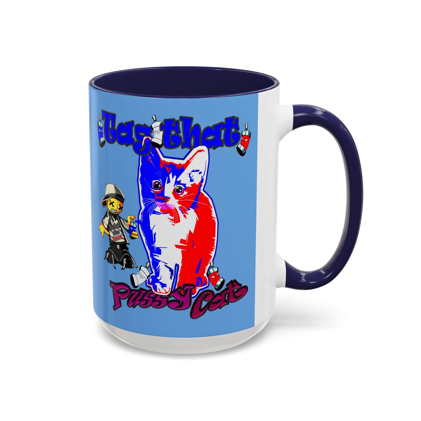 tag that - Accent Mug (light blue)