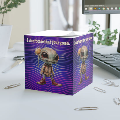 I don't care that your green - note cube (purple wave)