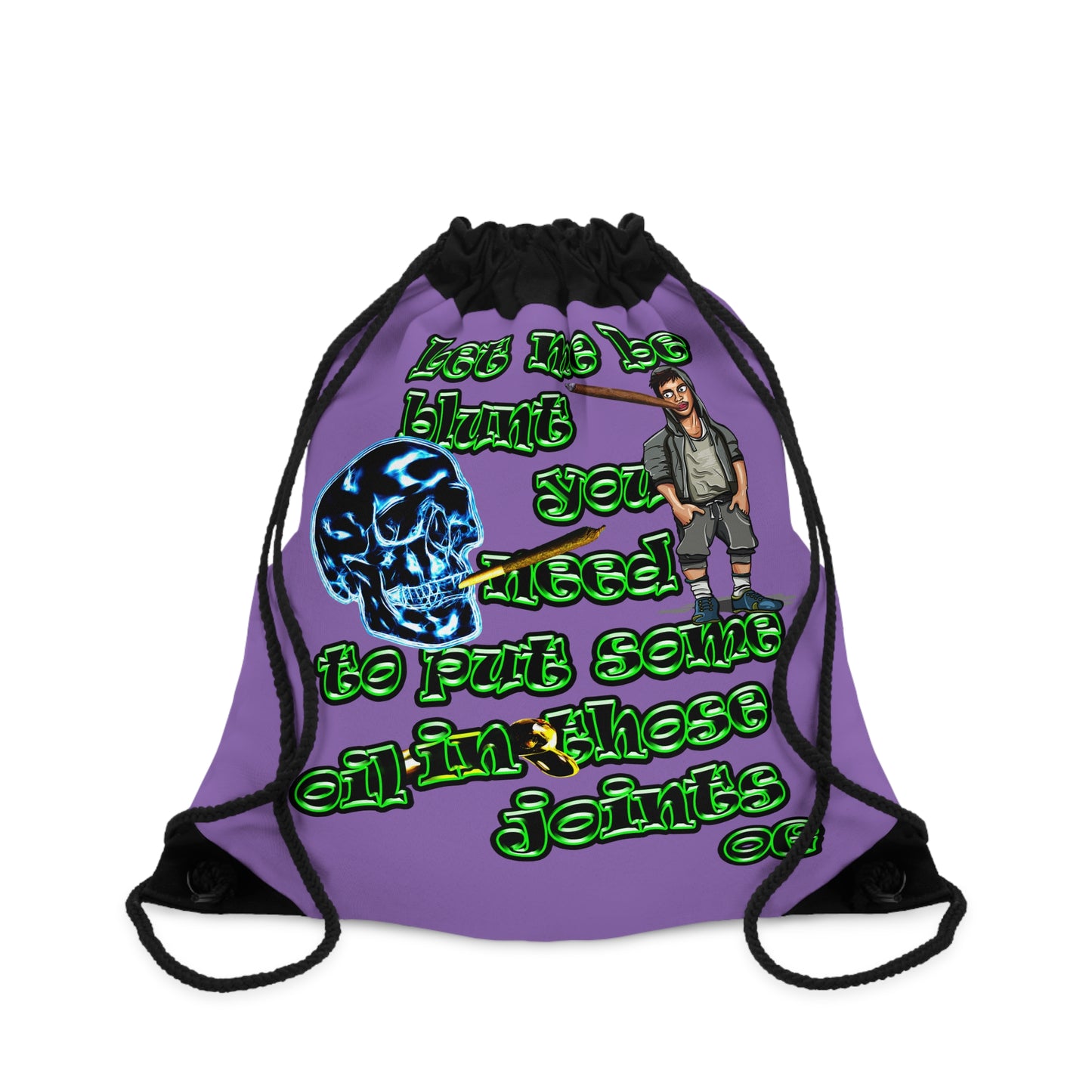 og - Drawstring Bag (light purple)