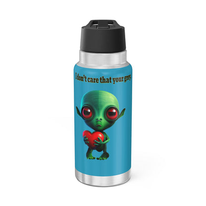 I don't care that your grey - Gator Tumbler, 32oz (turquoise)