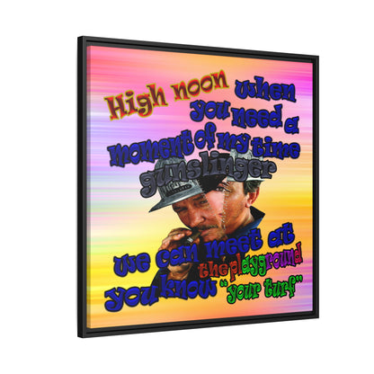 high noon - framed canvas art (color blur)