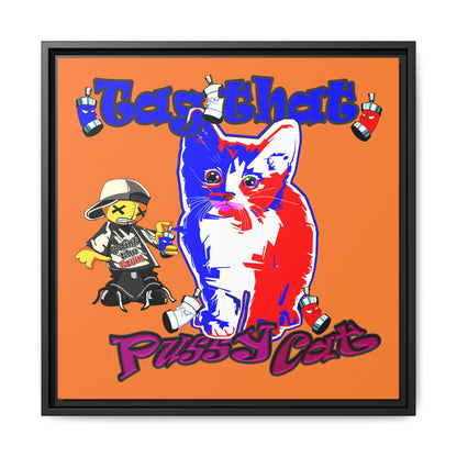 tag that - framed canvas art (crusta)