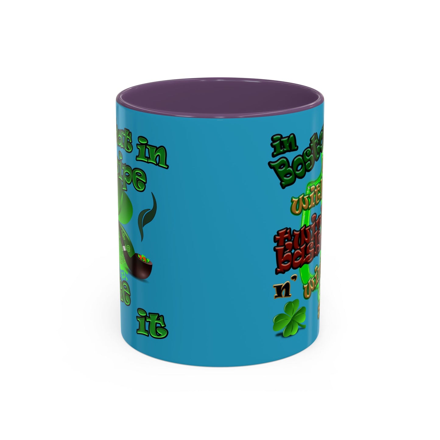 celtics logo - Accent Mug (turquoise)