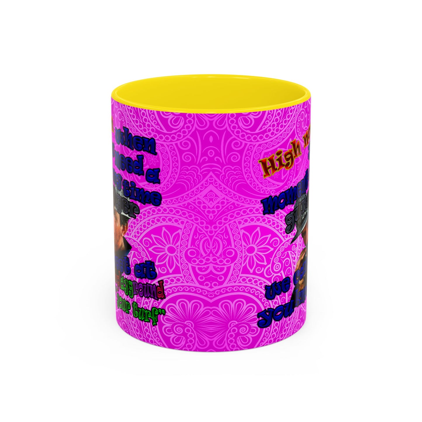 high noon - Accent Mug (pink swirl)