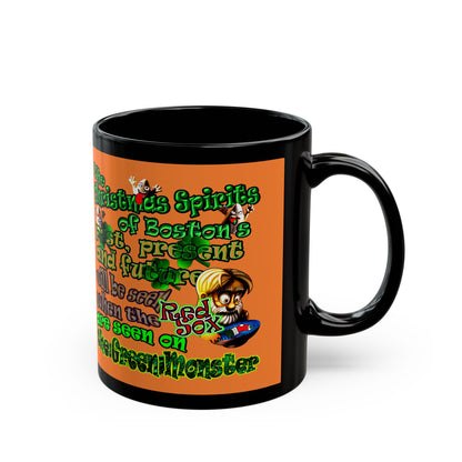 christmas spirits of boston - Black Mug (crusta)