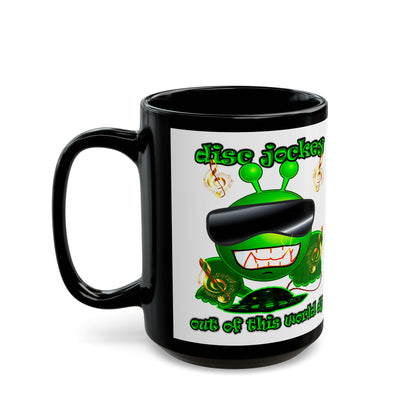 disc jockey - Black Mug (white)
