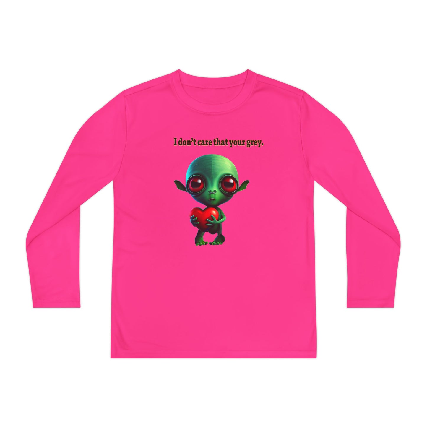 I don't care that your grey - Youth Long Sleeve Competitor Tee