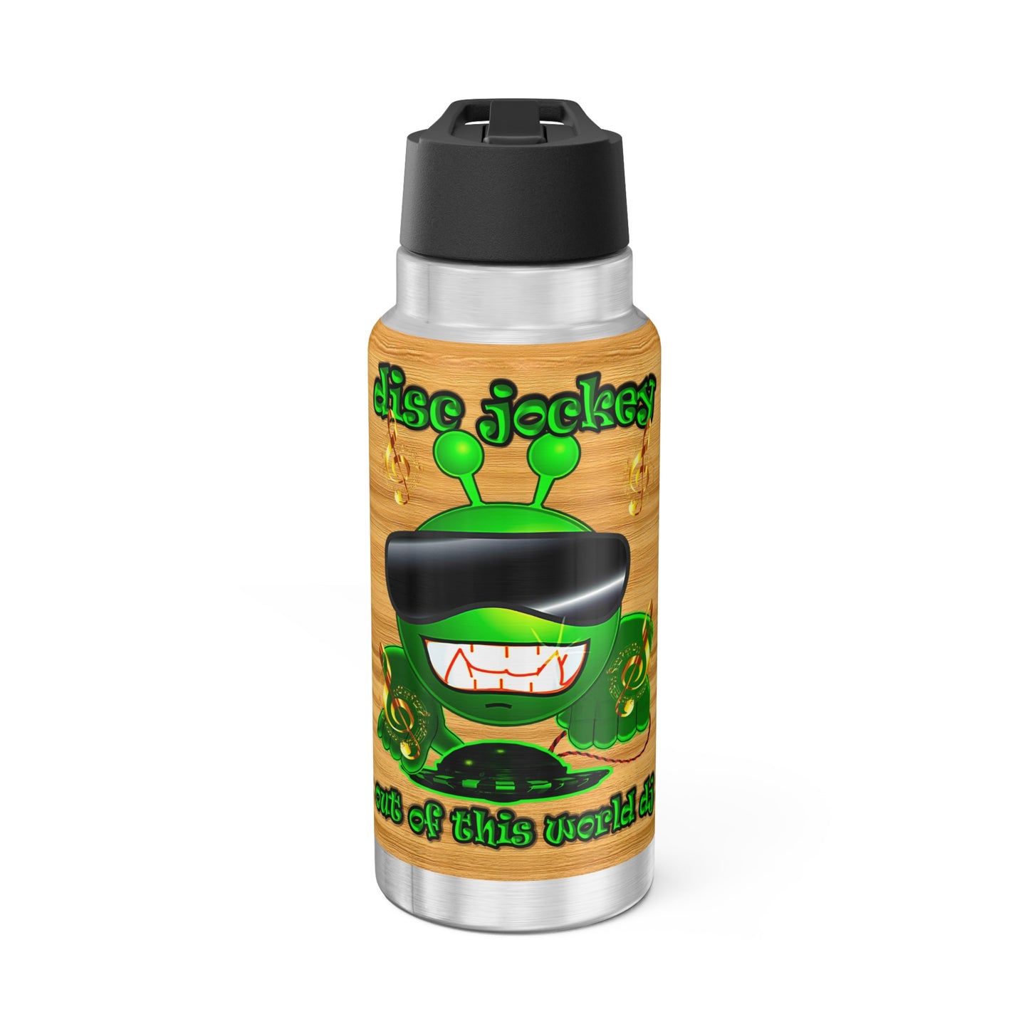 disc jockey - Gator Tumbler, 32oz (butterscotch wood finish)