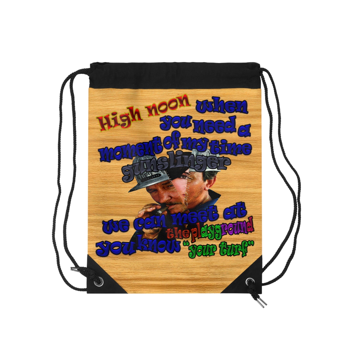 high noon - Drawstring Bag (butterscotch wood finish)