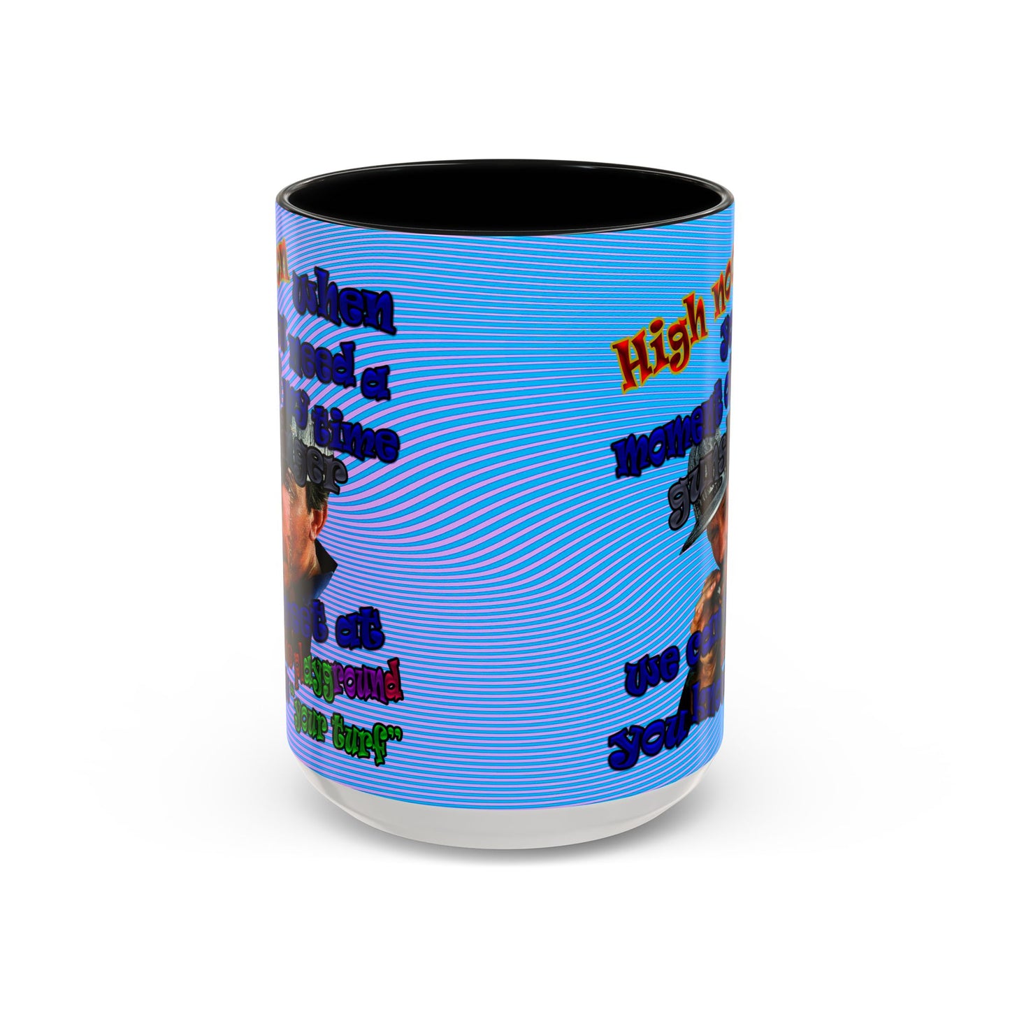 high noon - Accent Mug (light blue-purple wave)