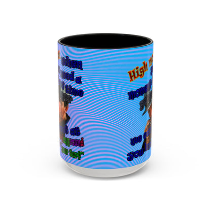 high noon - Accent Mug (light blue-purple wave)