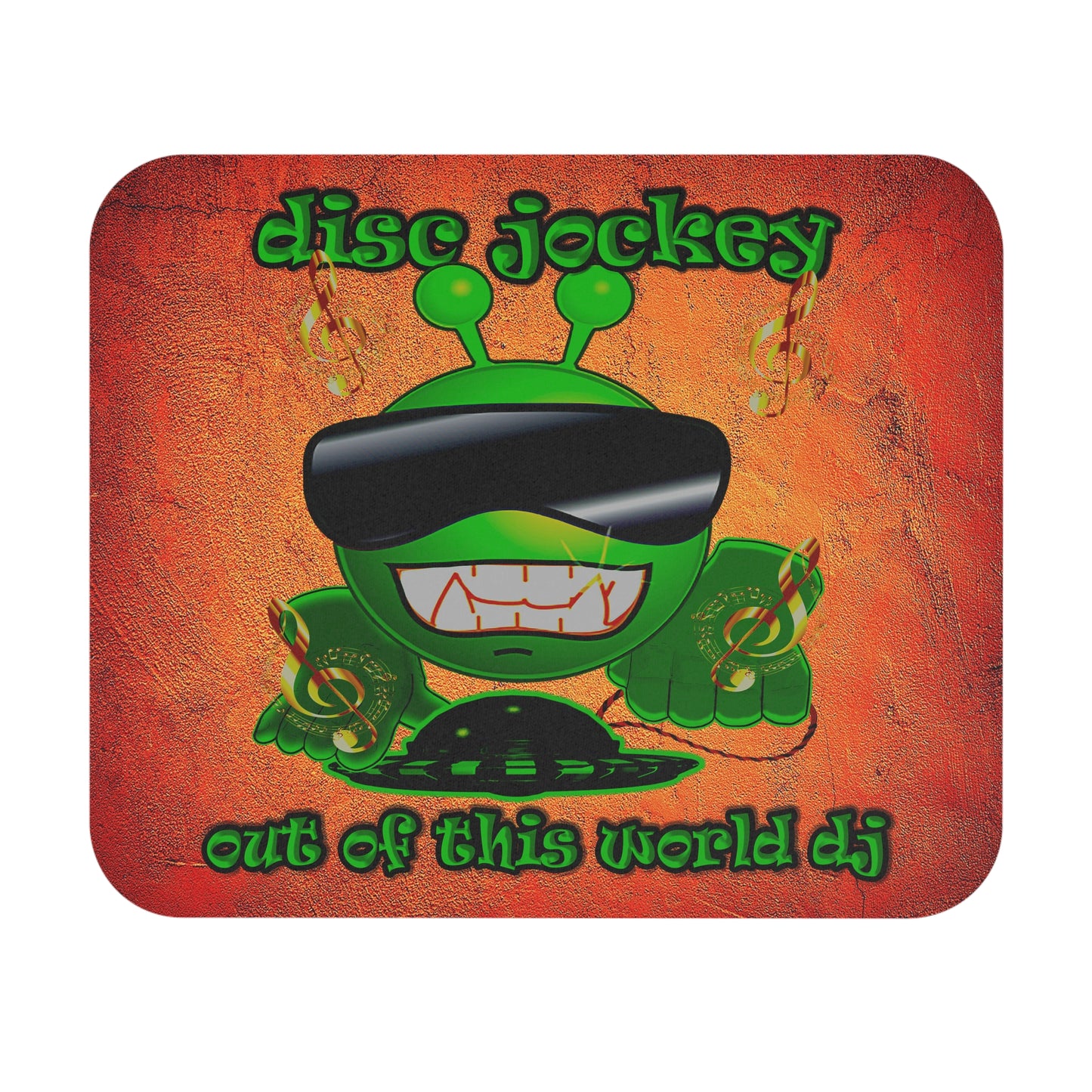 disc jockey - Mouse Pad (Rectangle) (burnt orange)