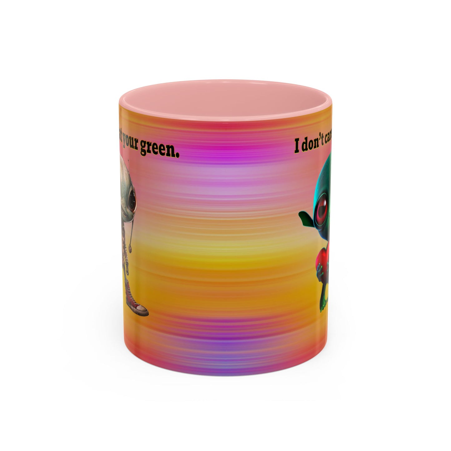 I don't care that your grey - Accent Mug (color blur)