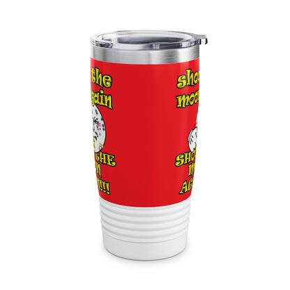 shoot the moon again - Ringneck Tumbler, 20oz (red)
