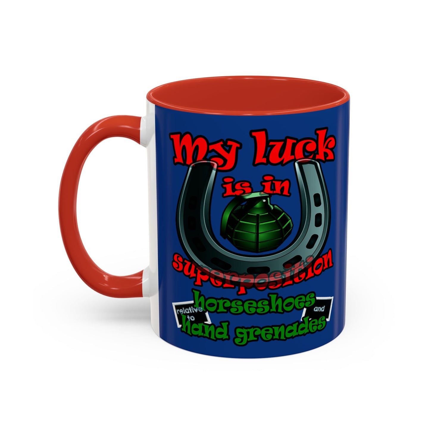 my luck - Accent Mug (dark blue)