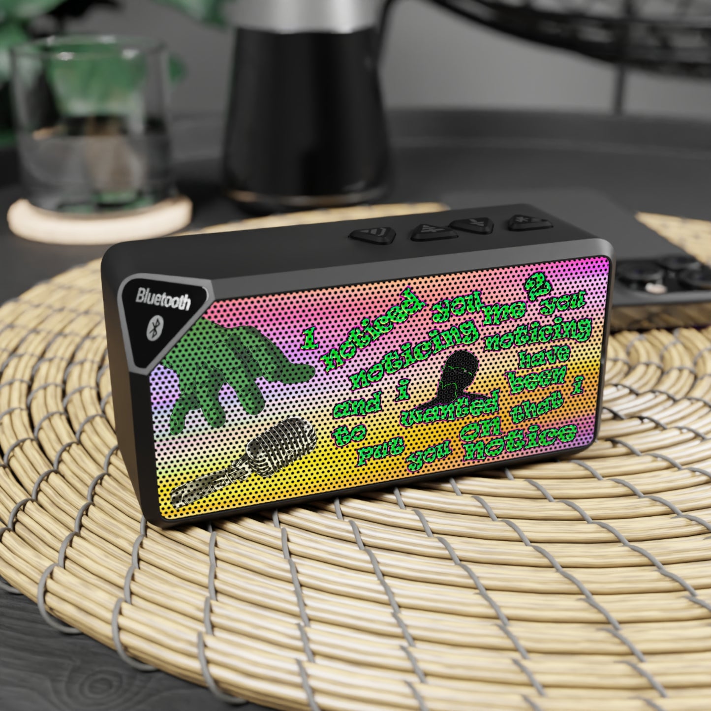 noticed you noticing - Jabba Bluetooth Speaker (color blur)