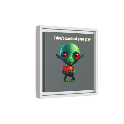 I don't care that your grey - framed canvas art (dark grey)