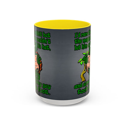 turtle race - Accent Mug (grey-light grey)