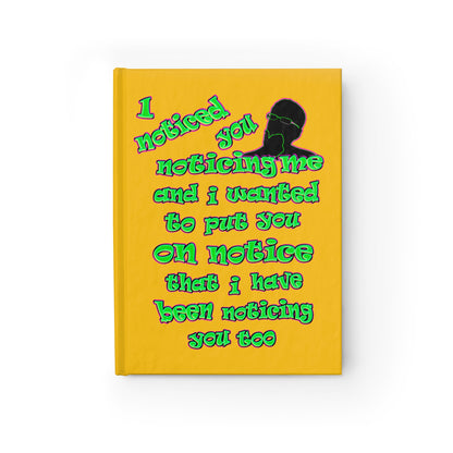 noticed you noticing - journal-lined (yellow)