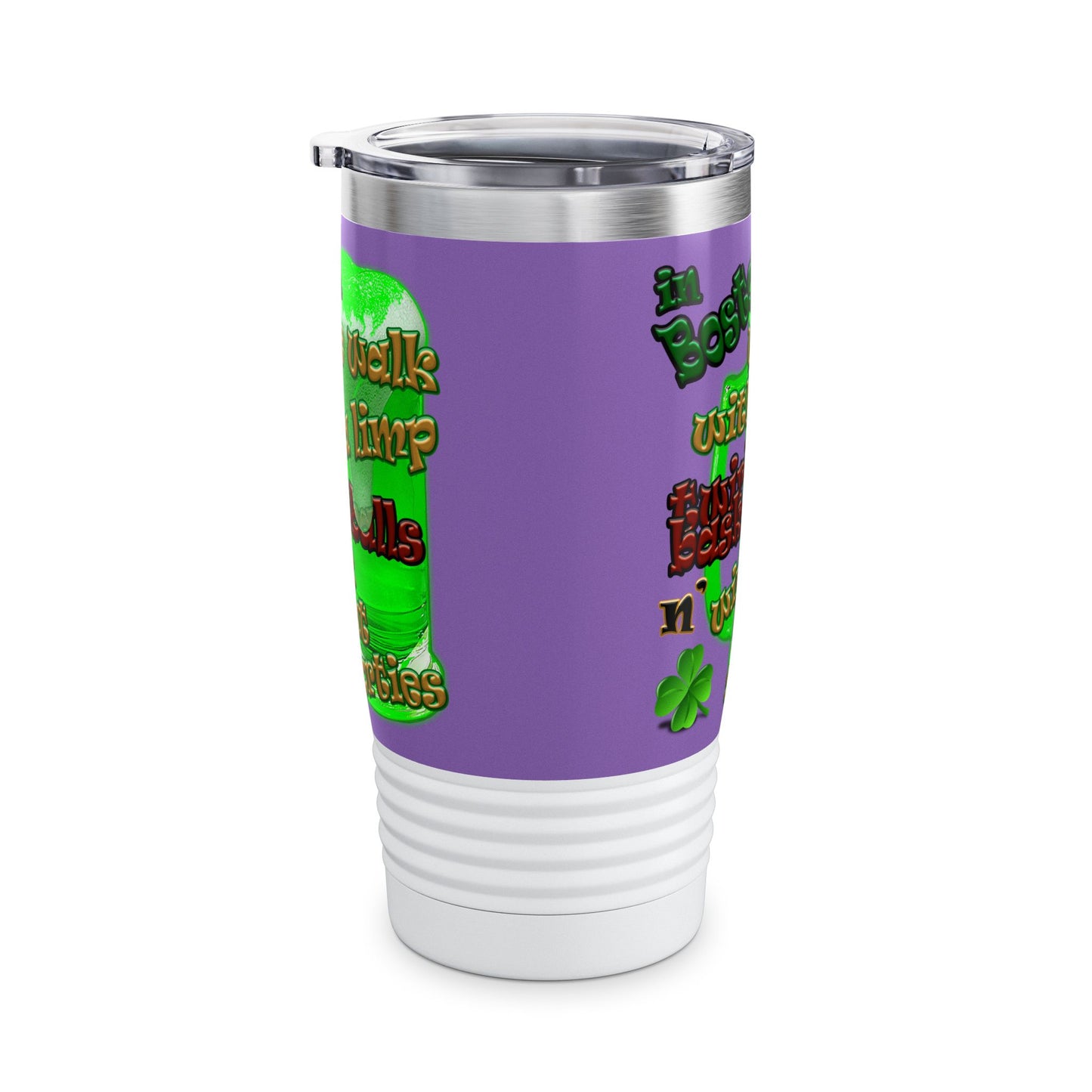 celtics logo - Ringneck Tumbler, 20oz (light purple)