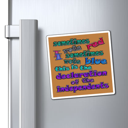 declaration of the independents - Magnets - (light brown)