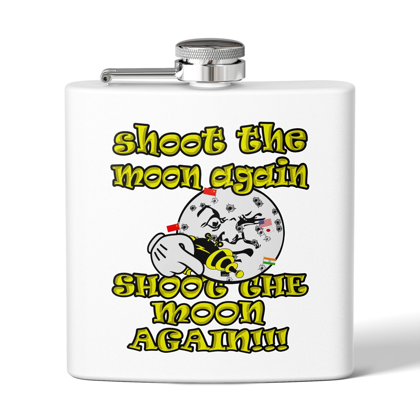shoot the moon again - Stainless Steel Flask