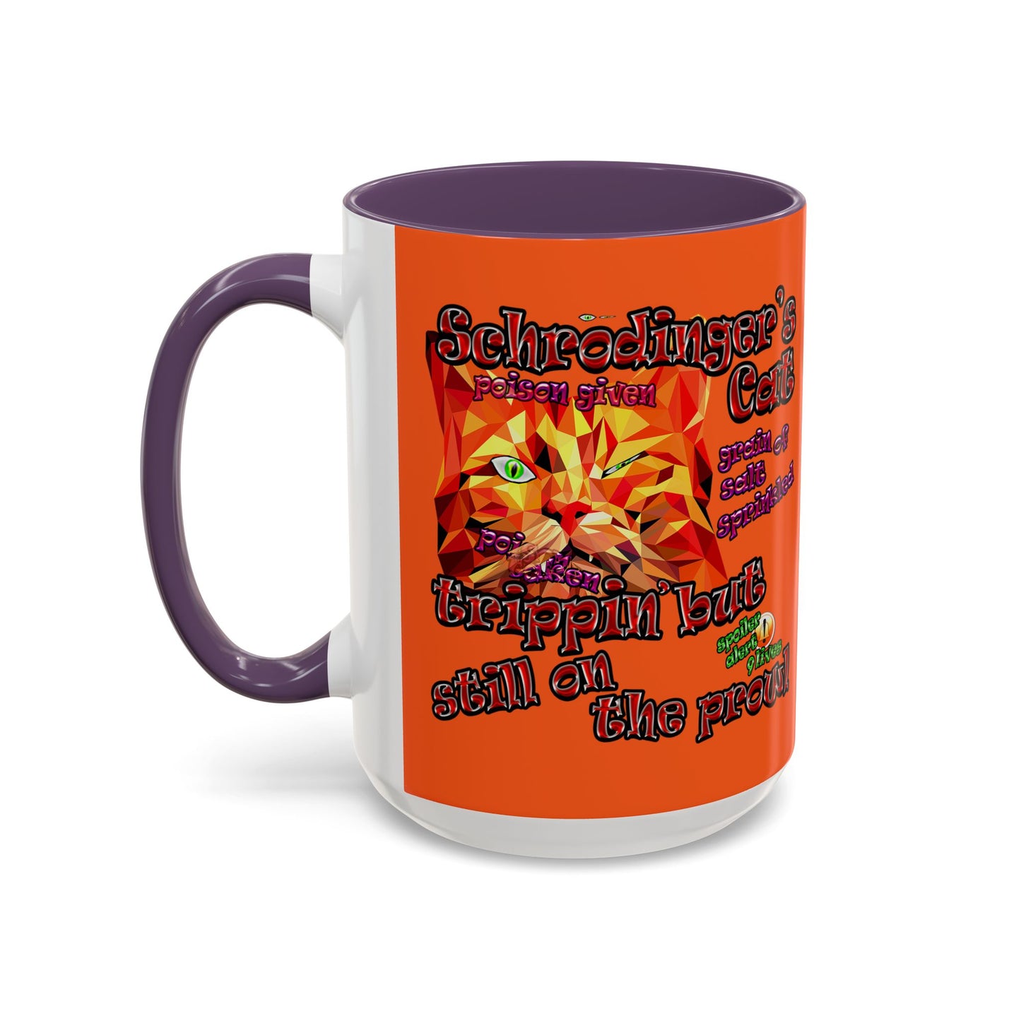 schrodinger's cat - Accent Mug (orange)