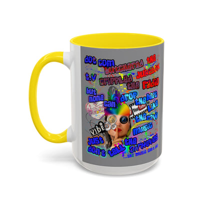 drop the beat - Accent Mug (grey)