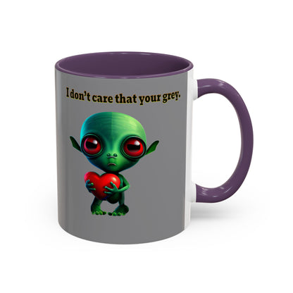 I don't care that your grey - Accent Mug (grey)