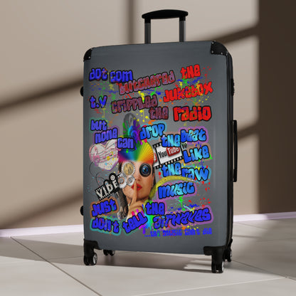 drop the beat - Suitcase (grey-light grey)