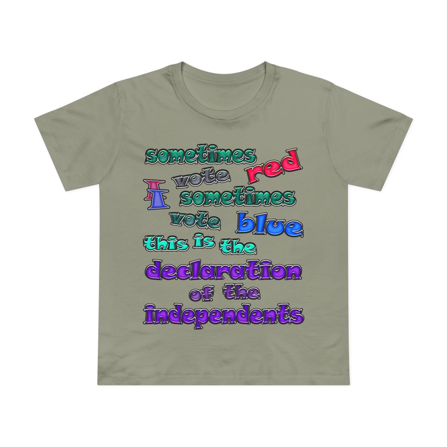 declaration of the independents - Women’s Maple Tee