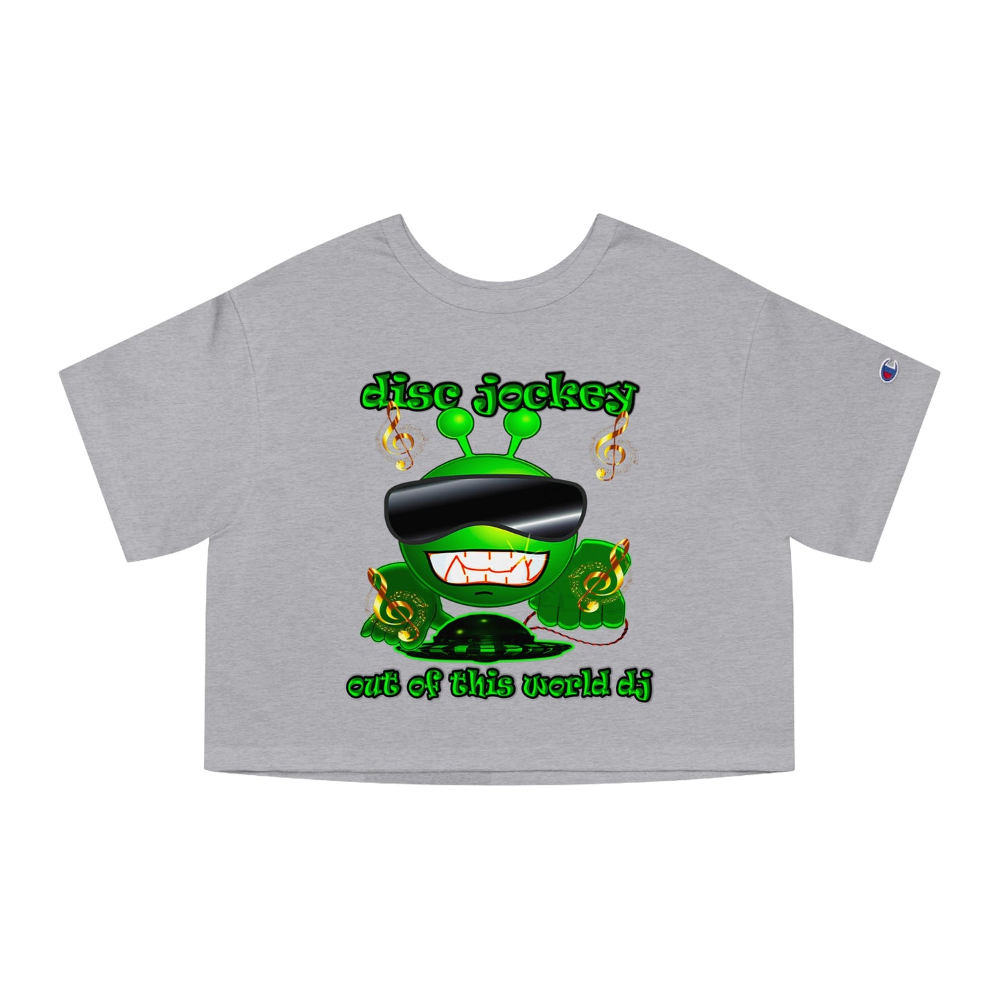 disc jockey - Champion Women's Heritage Cropped T-Shirt