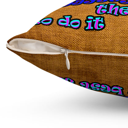 doggystyle - Spun Polyester Square Pillow - (dichromatic brown papyrus)