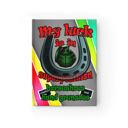 my luck - journal-blank (rainbow split)