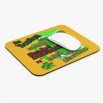 celtics logo - Mouse Pad (Rectangle) (yellow)