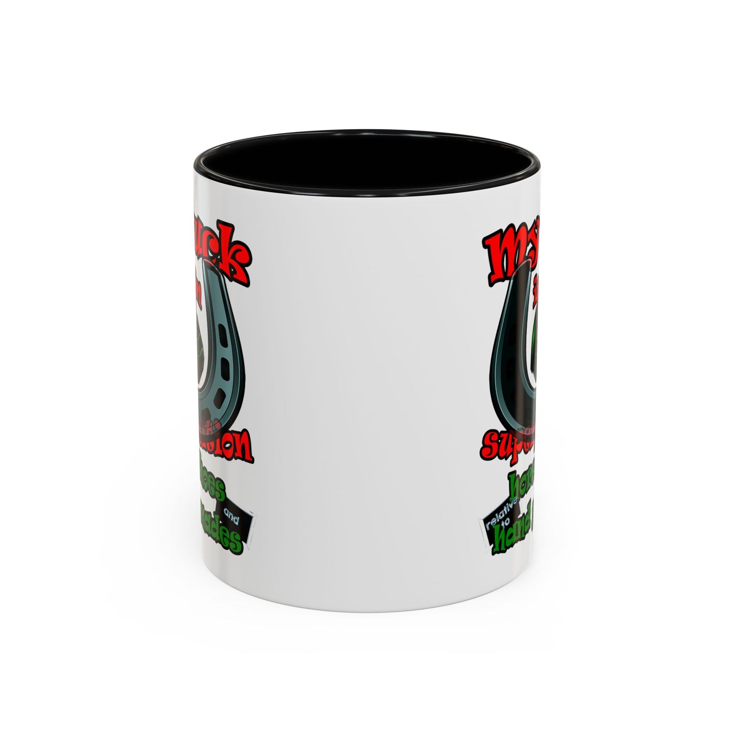 my luck - Accent Mug (white)
