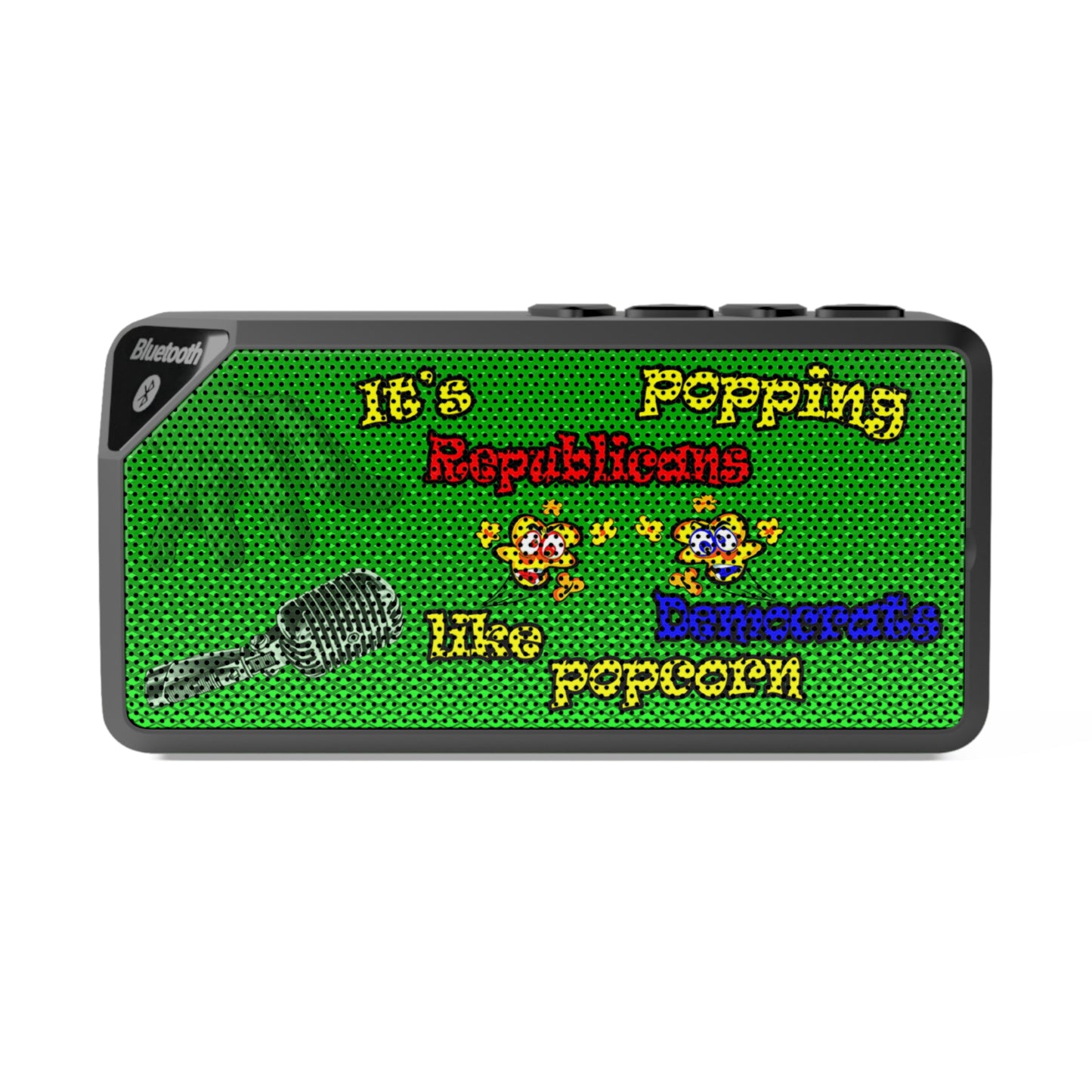 popping like popcorn - Jabba Bluetooth Speaker (logo green)