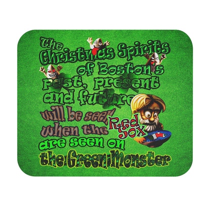 christmas spirits of boston - Mouse Pad (Rectangle) (green turf)