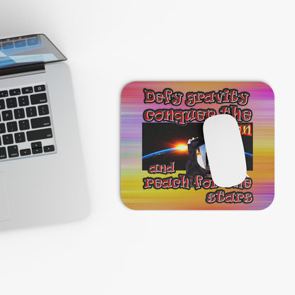 defy conquer reach - Mouse Pad (Rectangle) (color blur)
