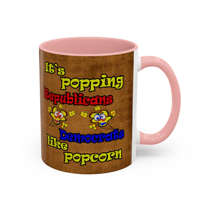 popping like popcorn - Accent Mug (brown papyrus)