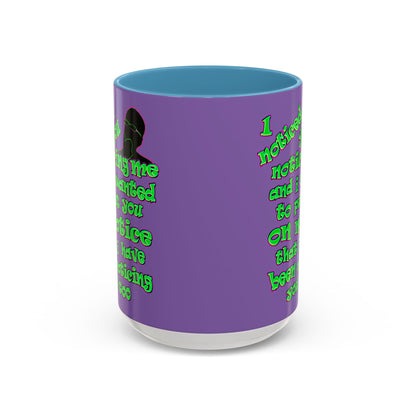 noticed you noticing - Accent Mug (light purple)