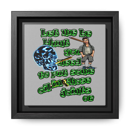 og - framed canvas art (light grey)
